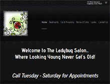 Tablet Screenshot of ladybugboutiqueandsalon.com